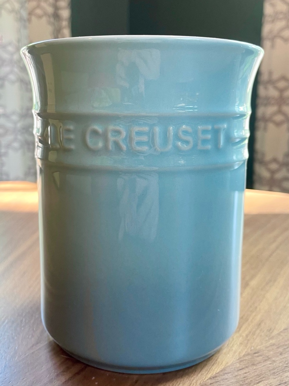 Le Creuset Sea Salt Utensil Crock 1L NWT